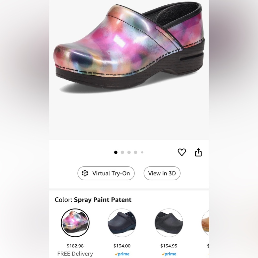 Dansko Professional Spray Paint Patent Clogs - Picture 6 of 6